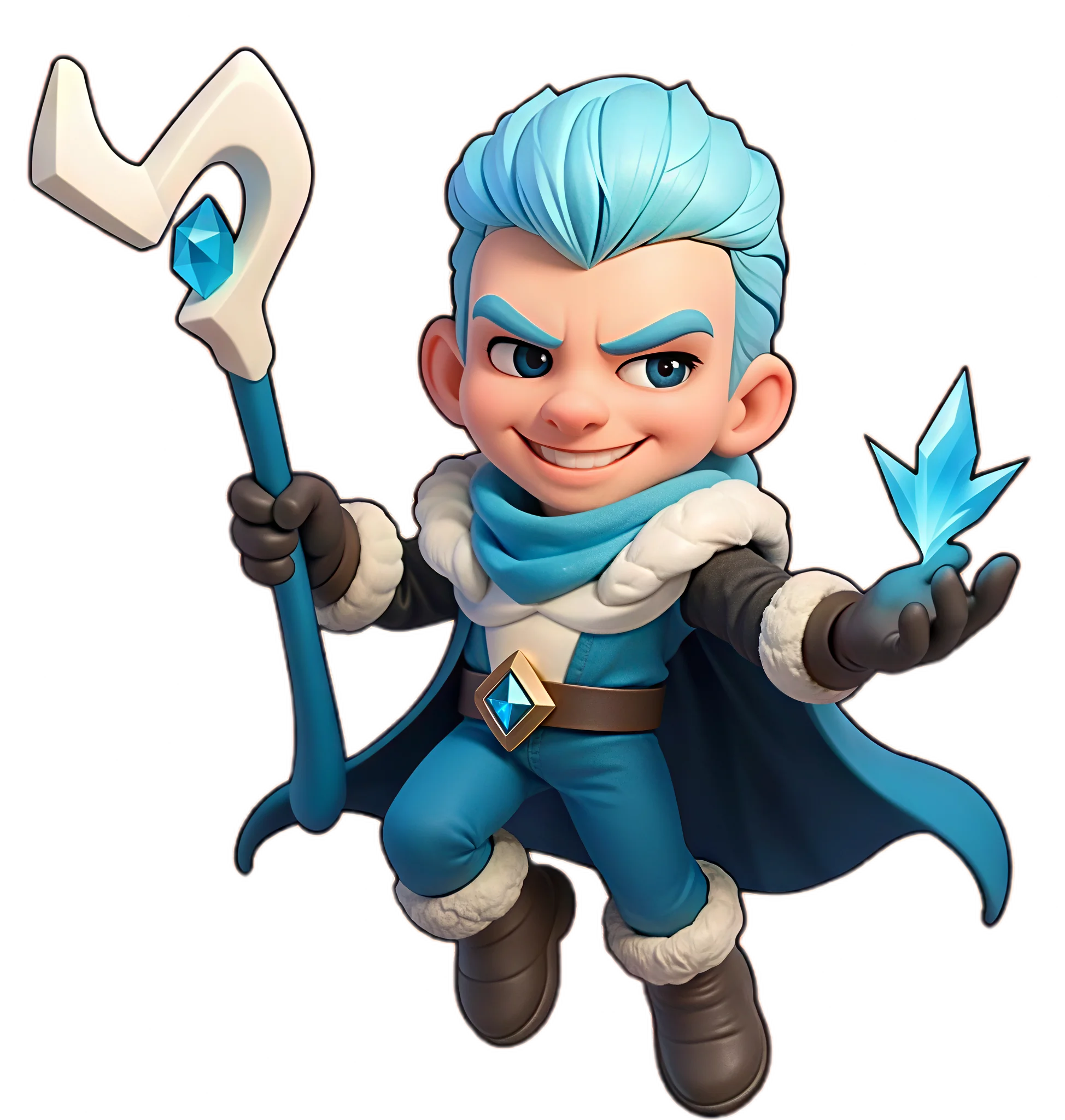 Sombra de Nieve - Karl, con un arco de hielo y una armadura de placas