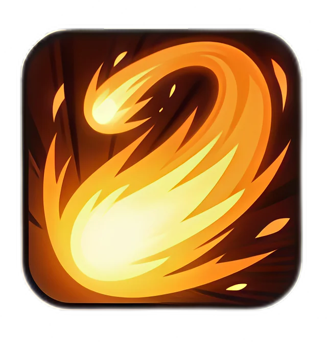 Icono de Bola de Fuego Ignea