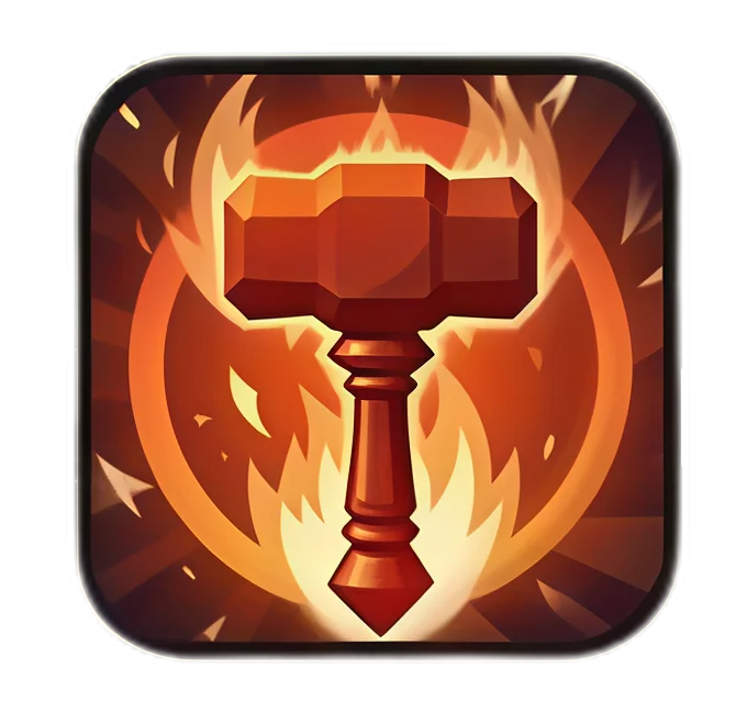 Icono de Martillo de Llamas